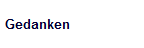 Gedanken